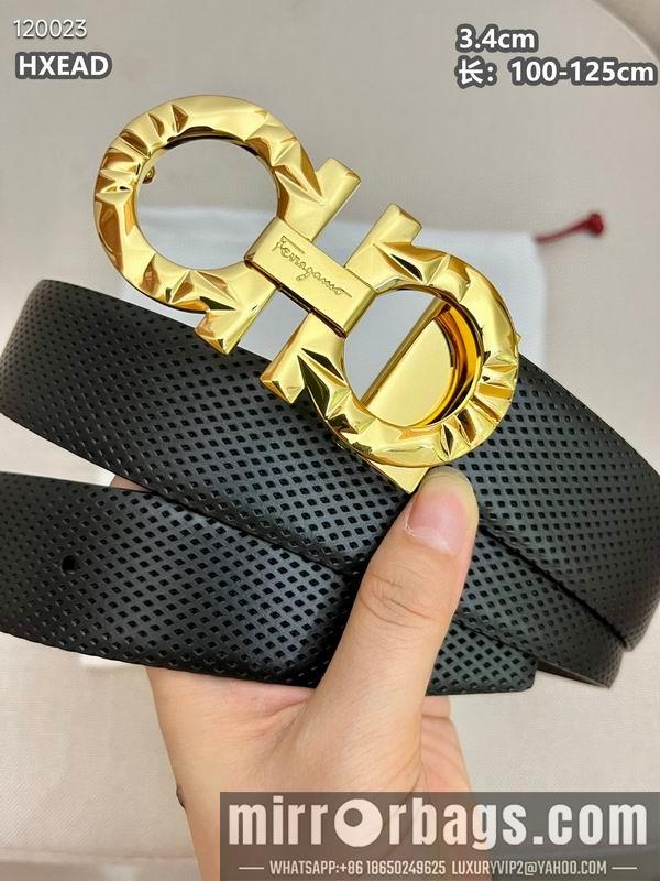 Replica Ferragamo belt 34mmX100-125cm 8L01