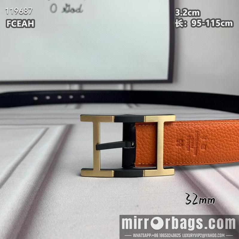 Replica Hermes belt 32mmX95-125cm 8L040803