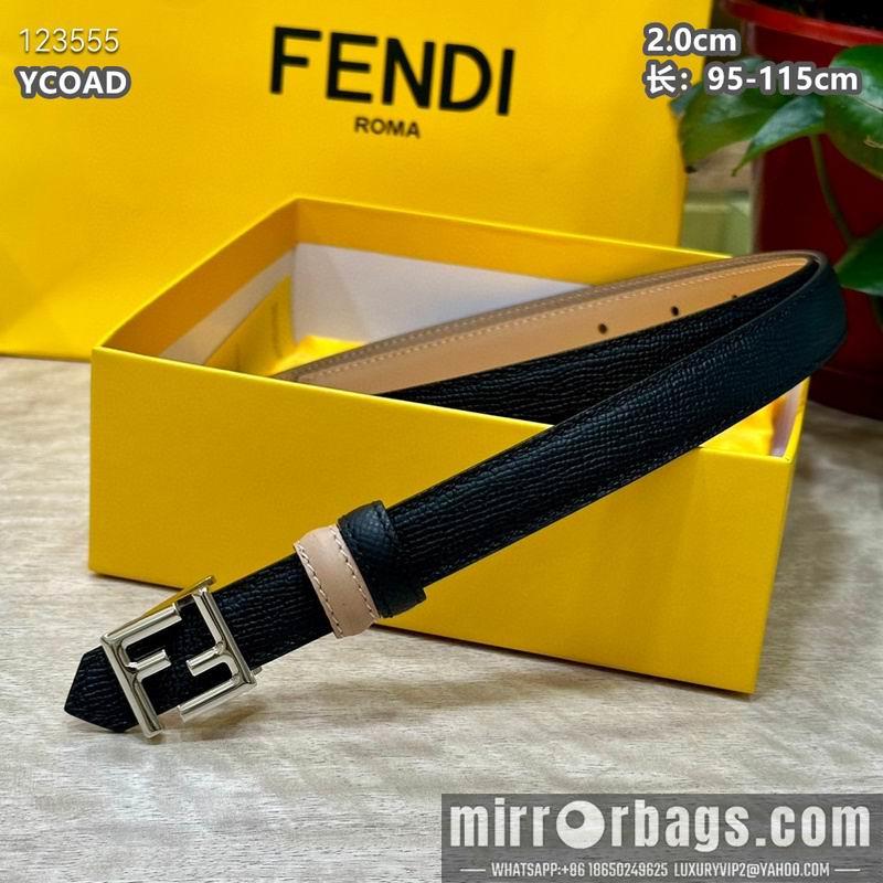 Replica Fendi belt 20mmX95-115cm 8L16