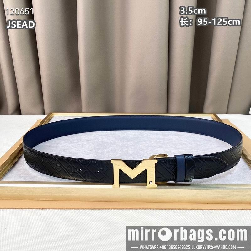 Replica Montblanc belt 35mmX95-125cm 8L072001