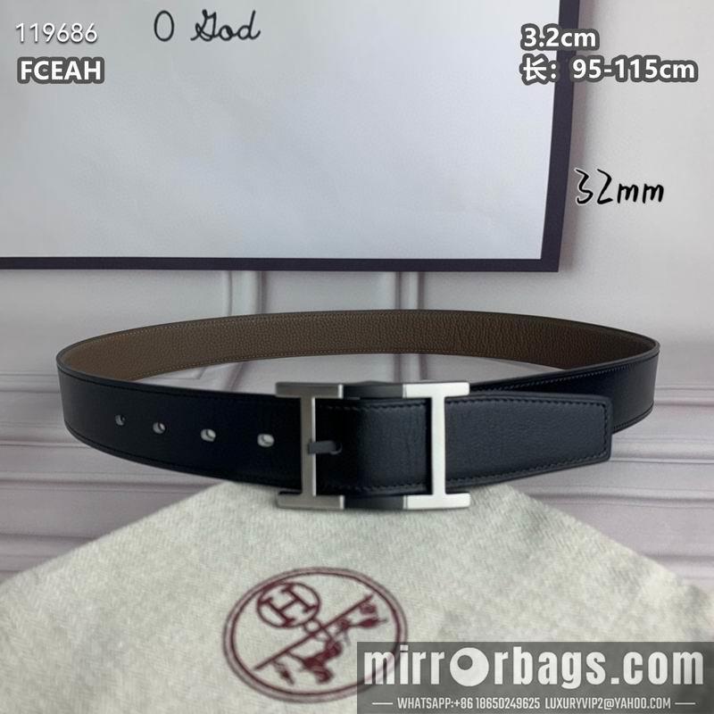 Replica Hermes belt 32mmX95-125cm 8L040803
