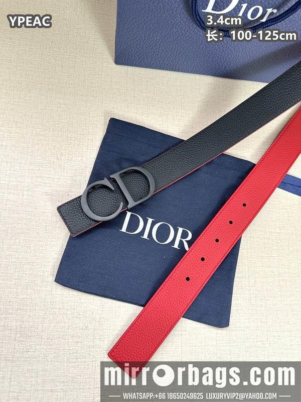 Replica Dior belt 34mmX100-125cm 8L07