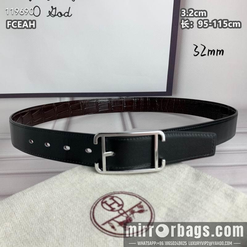 Replica Hermes belt 32mmX95-125cm 8L040804