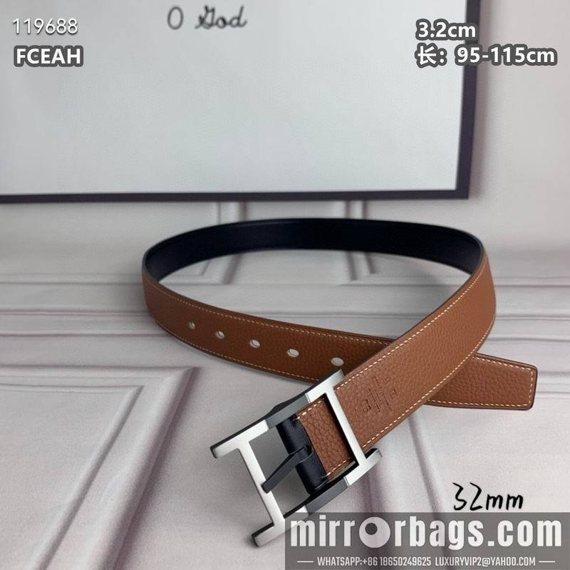 Replica Hermes belt 32mmX95-125cm 8L040803