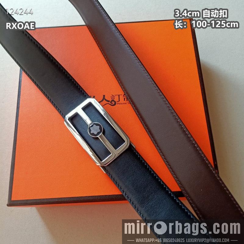 Replica Montlanc belt 34mmX100-125cm 8L08