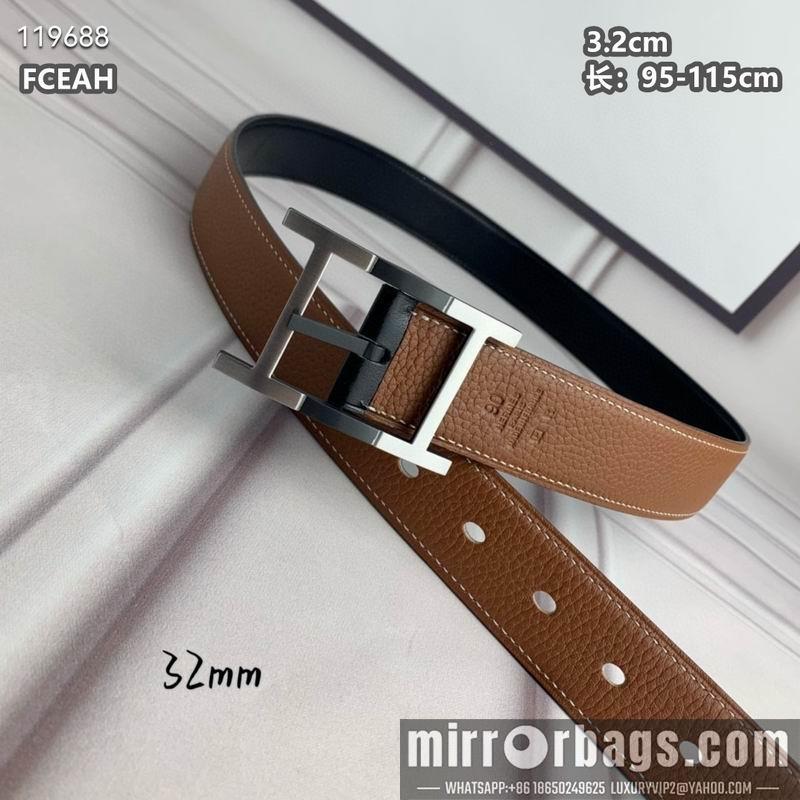 Replica Hermes belt 32mmX95-125cm 8L040803
