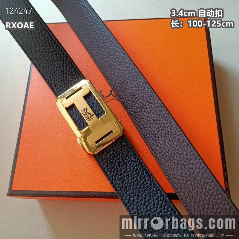 Replica Hermes belt 34mmX100-125cm 8L08