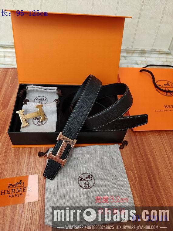 Replica Hermes Belt 32mm 双扣95-125cm 8L01