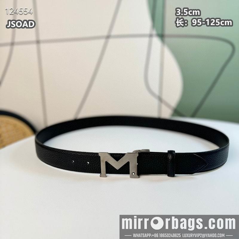 Replica Montblanc belt 35mmX95-125cm 8L08