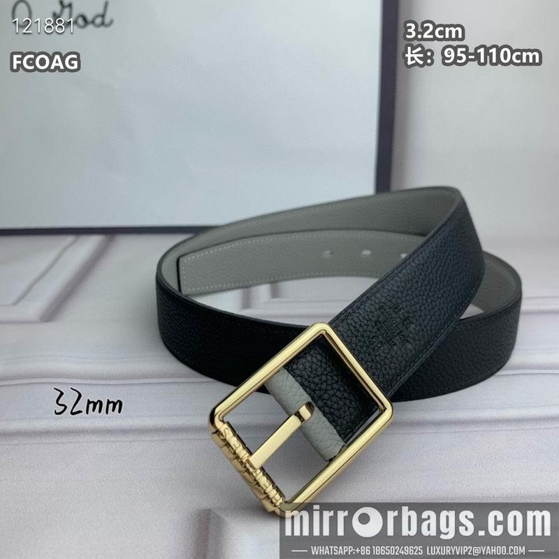 Replica Hermes belt 32mmX95-110cm 8L26