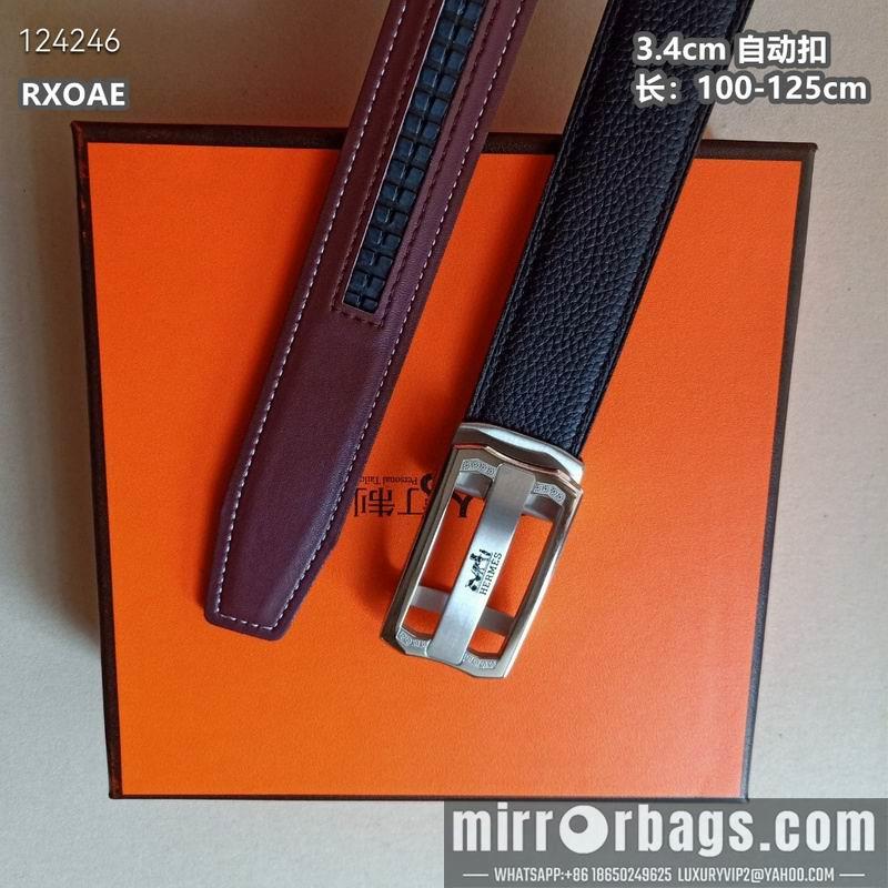 Replica Hermes belt 34mmX100-125cm 8L08