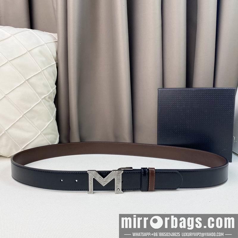 Replica Montblanc belt 35mmX95-125cm 7D06
