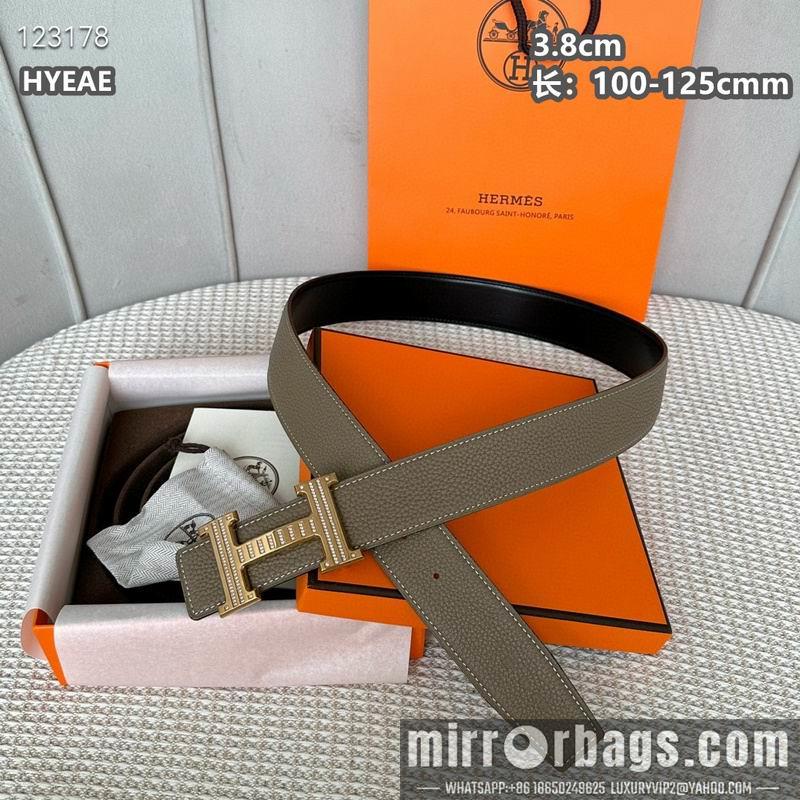 Replica Hermes belt 38mmX100-125cm 8L17