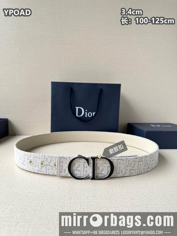 Replica Dior belt 34mmX100-125cm 8L09