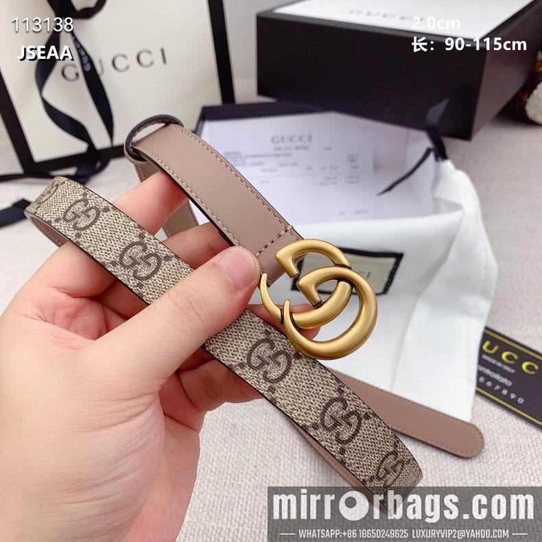 Replica Gucci belt 20mmX90-115cm 8L07