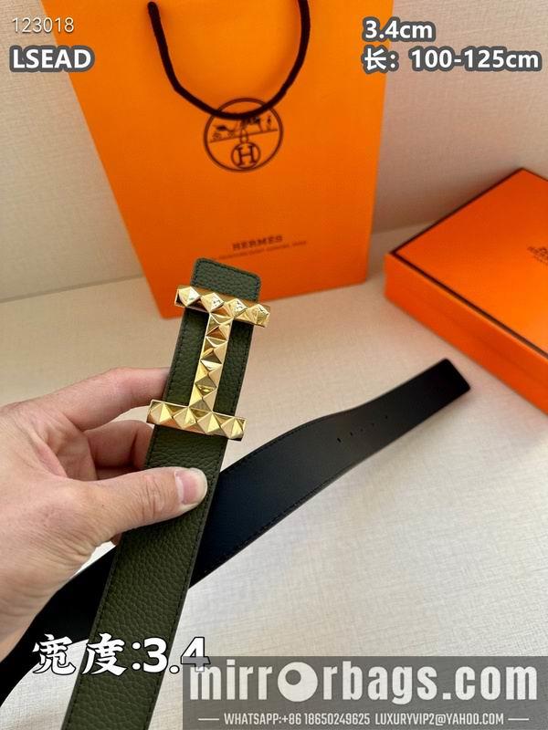 Replica Hermes belt 34mmX100-125cm 8L06