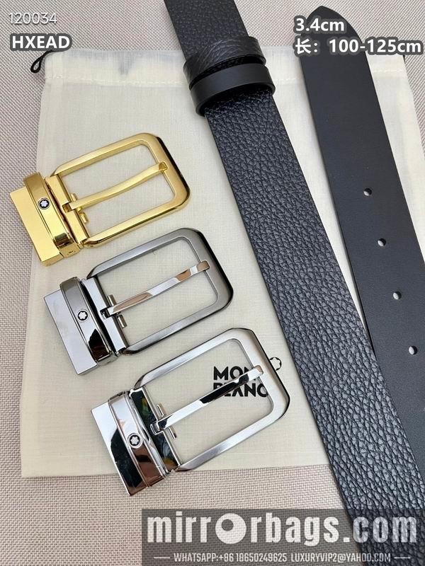Replica Montblanc belt 34mmX100-125cm 8L03