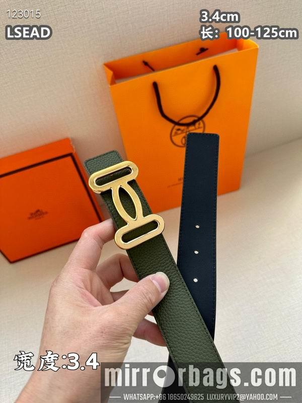 Replica Hermes belt 34mmX100-125cm 8L07