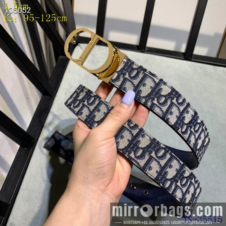 Replica Dior Belt 35mm 95-125cm 8L