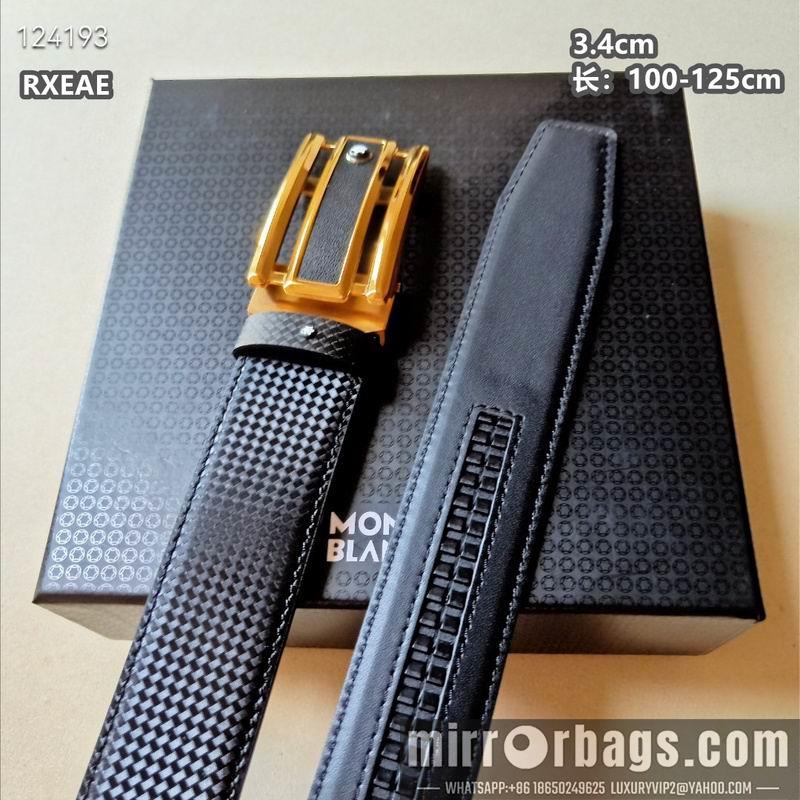 Replica Montlanc belt 34mmX100-125cm 8L16