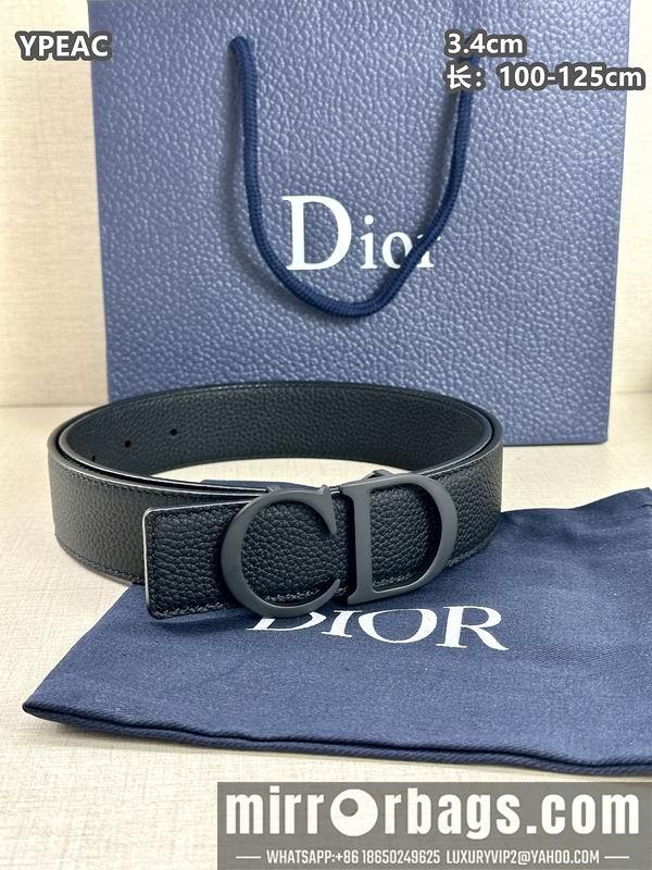 Replica Dior belt 34mmX100-125cm 8L07