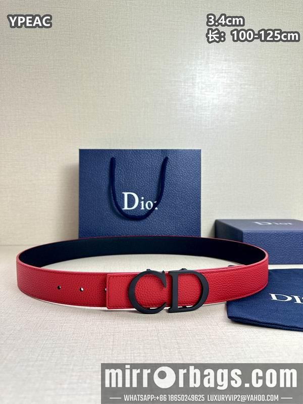 Replica Dior belt 34mmX100-125cm 8L07