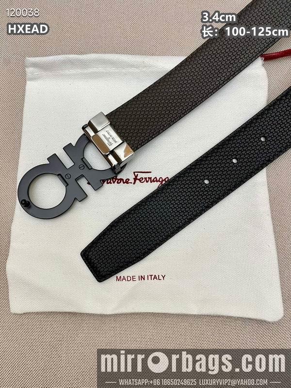 Replica Ferragamo belt 34mmX100-125cm 8L04