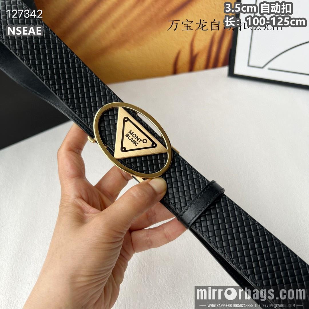 Replica Montblanc belt 35mmX100-125cm 8L66