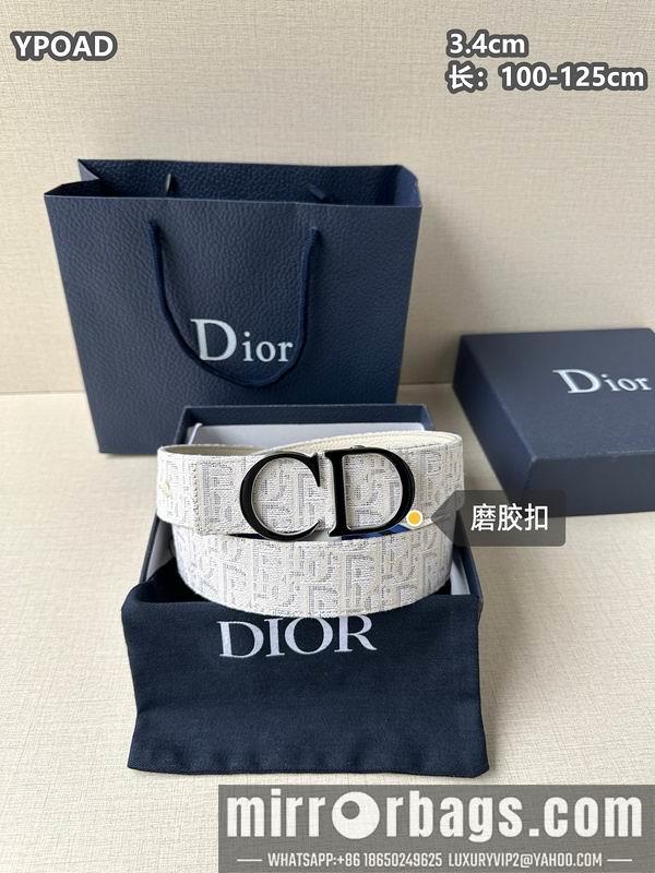 Replica Dior belt 34mmX100-125cm 8L09