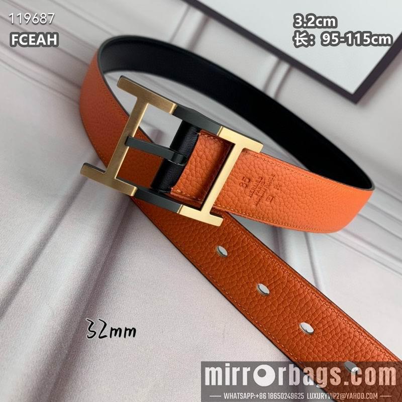 Replica Hermes belt 32mmX95-125cm 8L040803