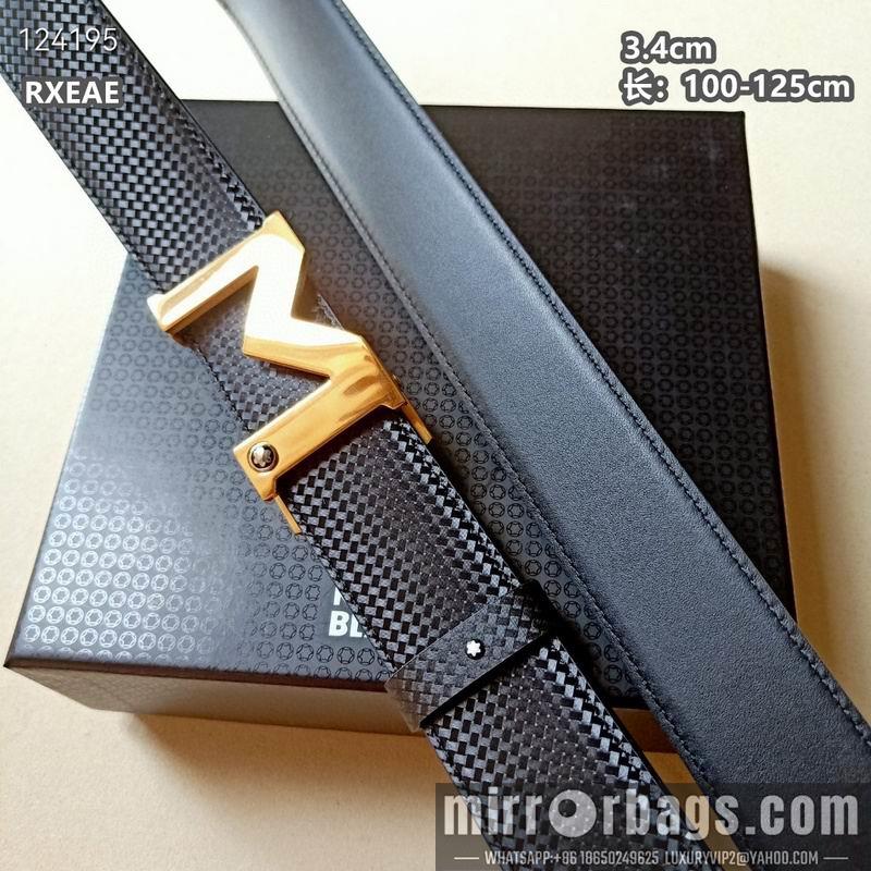 Replica Montlanc belt 34mmX100-125cm 8L15
