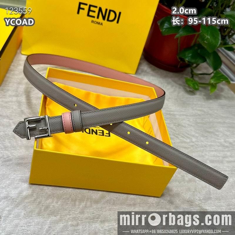 Replica Fendi belt 20mmX95-115cm 8L16