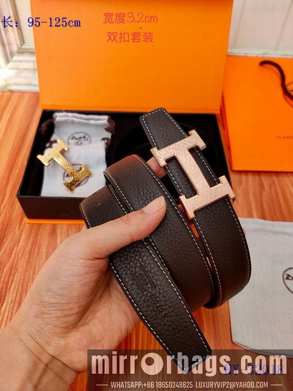 Replica Hermes Belt 32mm 双扣95-125cm 8L01