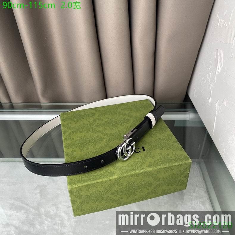 Replica Gucci Belt 20mmX90-115cm 7D01
