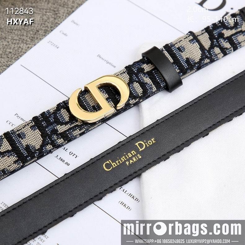 Replica Dior Belt 20mmX95-110cm 8L07