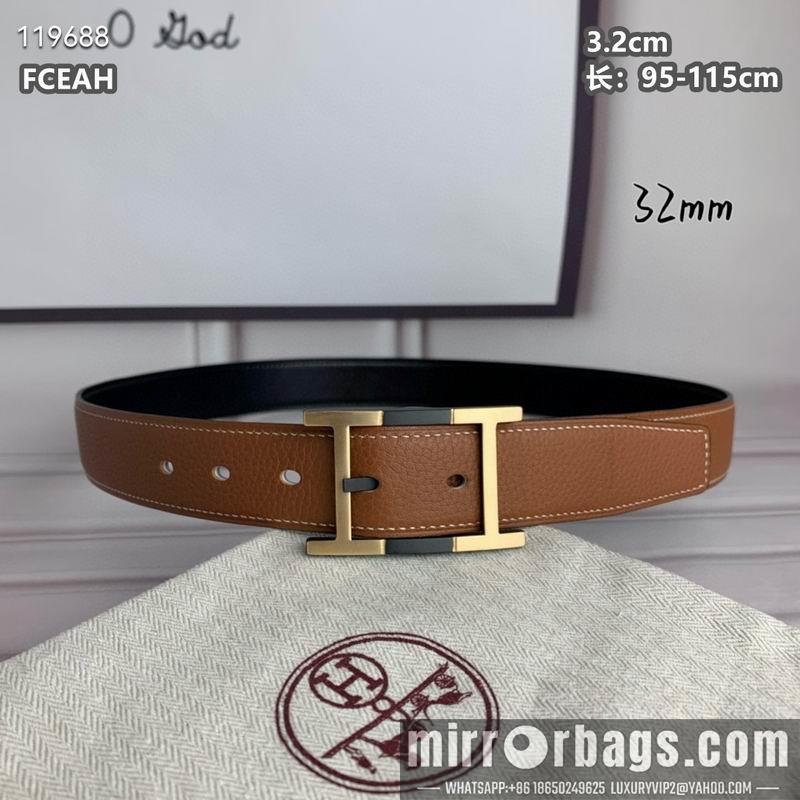 Replica Hermes belt 32mmX95-125cm 8L040803