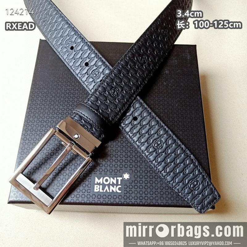 Replica Montblanc belt 34mmX100-125cm 8L06
