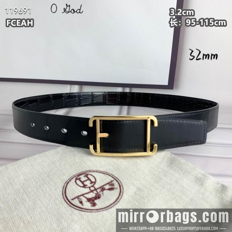 Replica Hermes belt 32mmX95-125cm 8L040804