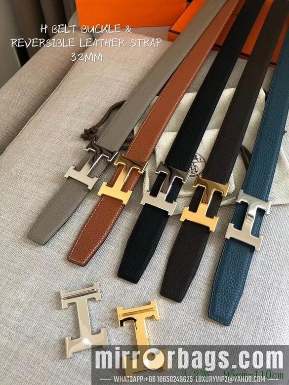 Replica Hermes Belt 32mmX95-110cm 7D19