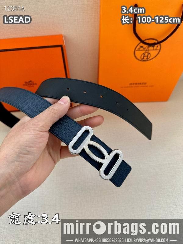 Replica Hermes belt 34mmX100-125cm 8L07