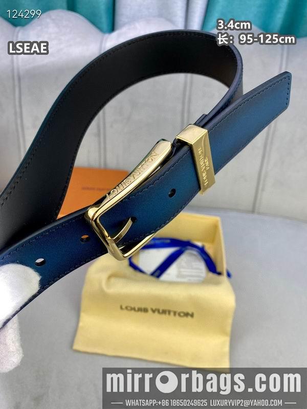 Replica LV belt 34mmX95-125cm 8L26