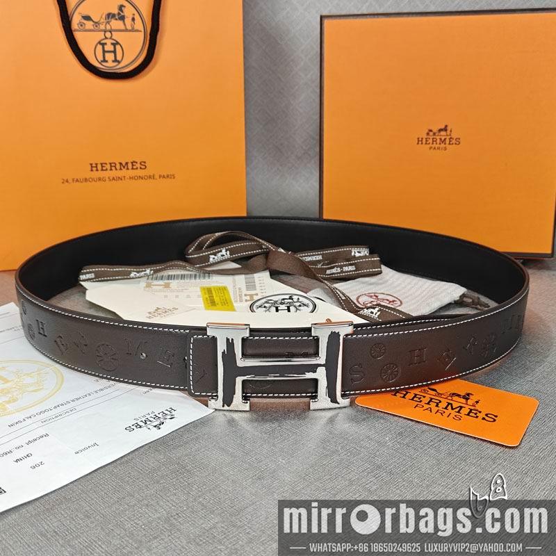 Replica Hermes belt 38mmX90-125cm lb04