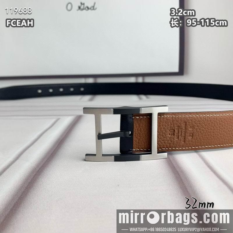 Replica Hermes belt 32mmX95-125cm 8L040803