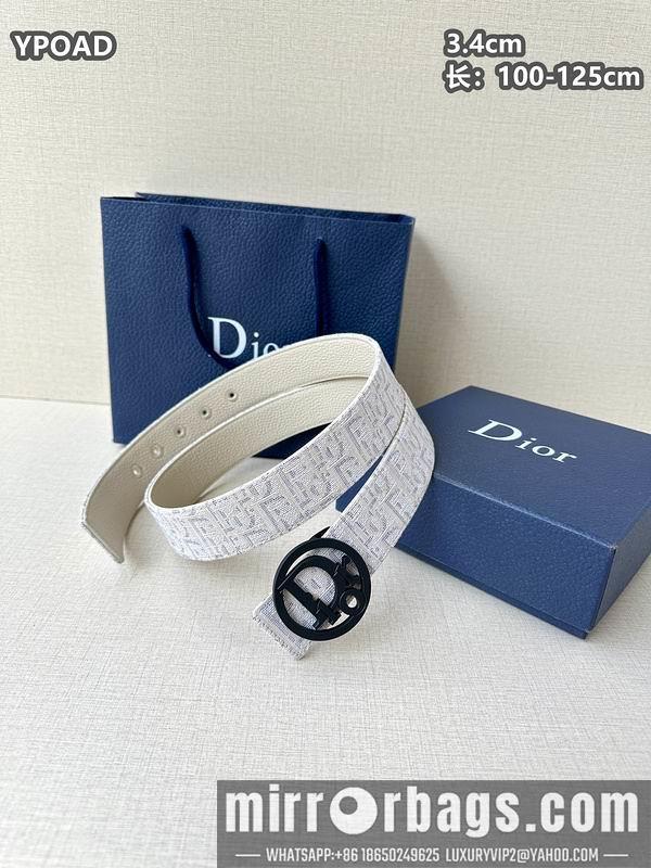 Replica Dior belt 34mmX100-125cm 8L08