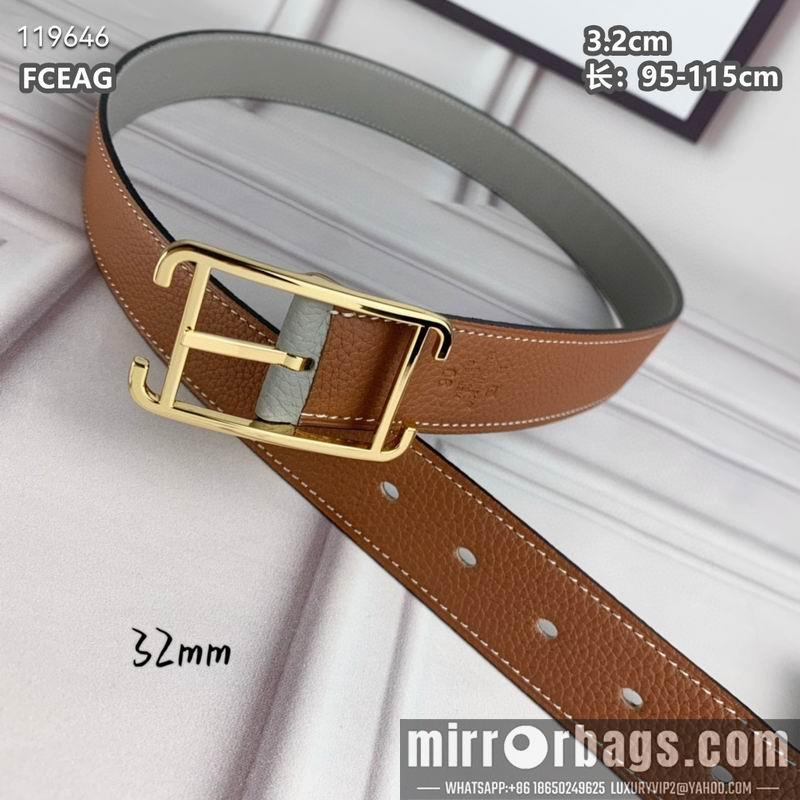 Replica Hermes belt 32mmX95-115cm 8L040801
