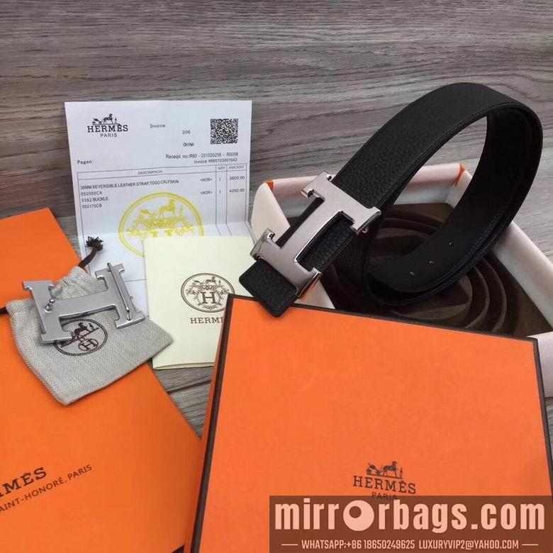 Replica Hermes Belt 38mmX100-125cm 7D14
