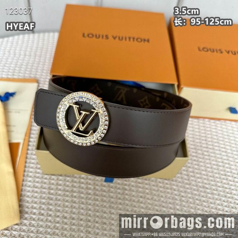 Replica LV belt 35mmX95-125cm 8L02
