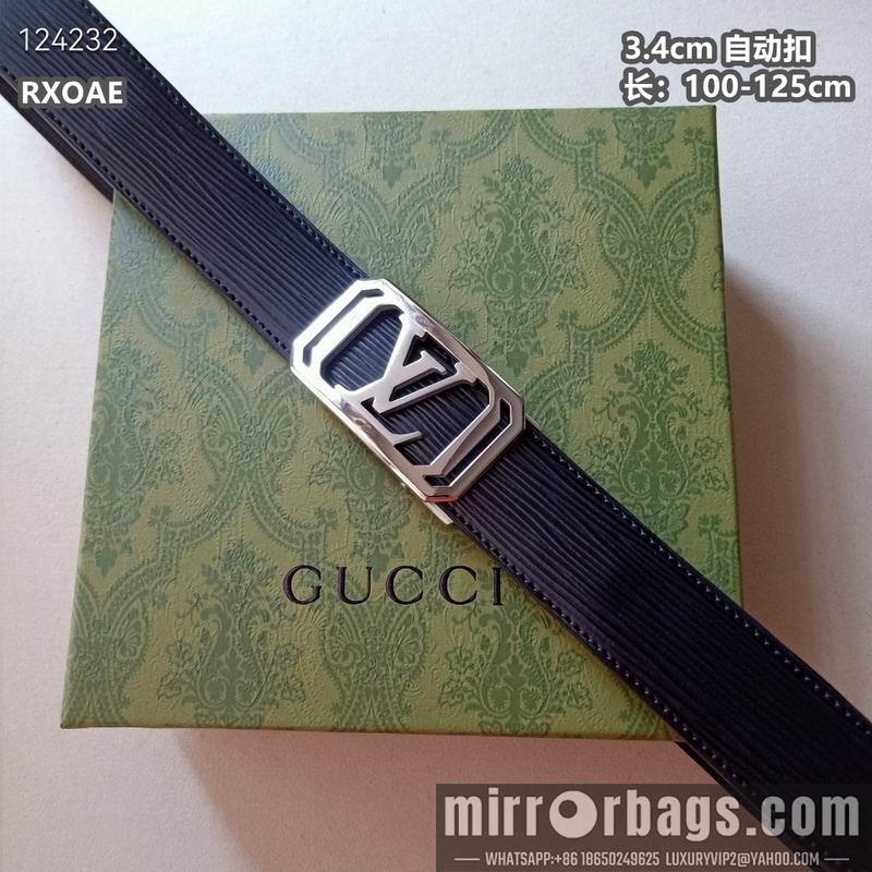 Replica LV belt 34mmX100-125cm 8L30