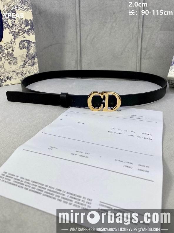 Replica Dior Belt 20mmX90-115cm 8L04
