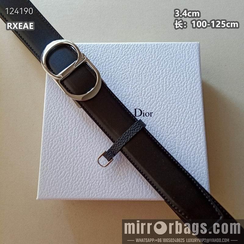 Replica Dior belt 34mmX100-125cm 8L01